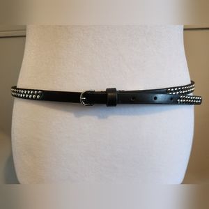 Guess Black Belt with Silver Studs